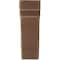 Ekena Millwork 3 1/2"W x 8 1/2"D x 11"H Bedford Wood Vintage Decor Bracket, Weathered Brown BKTWD04X09X11BEBR - alternate 3